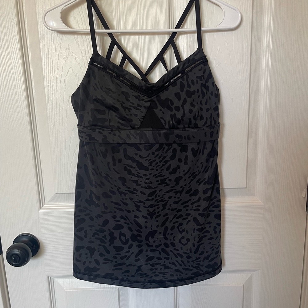 lululemon athletica Black Fitted Graphic Camisole